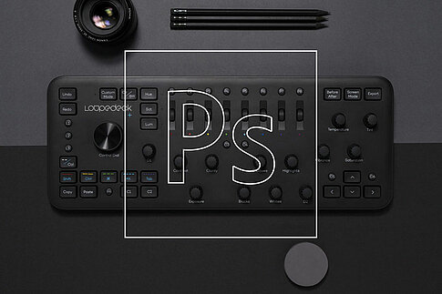 Loupedeck+ arbeitet nicht nur mit Adobe Photoshop zuammen, sondern auch mit Adobe Lightroom, Premiere und anderen Softwares.