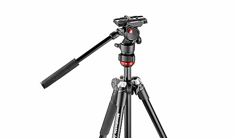 Manfrotto „Befree Live“: Flüssigkeitsgedämpfter Zwei-Wege-Schwenkkopf