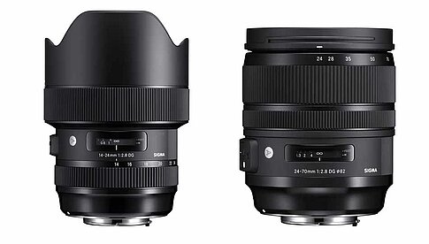 Das Sigma 14-24mm F2.8 DG HSM | Art (links) und das Sigma 24-70mm F2.8 DG OS HSM | Art erhalten die TIPA World Awards 2018.