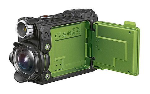 Olympus TG-Tracker: Klapp-LCD mit 115.200 RGB-Bildpunkten