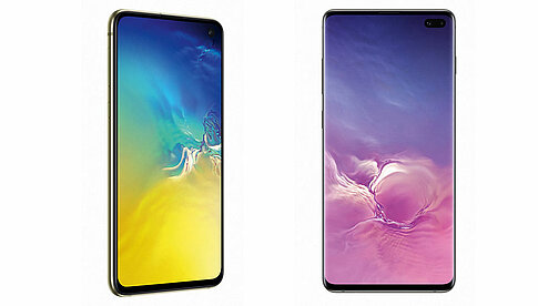 Samsung Galaxy S10: Die Bilddiagonalen der verschiedenen S10-Modelle liegen zwischen 5,8 und 6,7 Zoll.