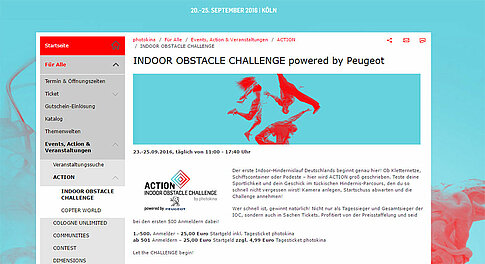 Photokina Indoor Obstacle Challenge