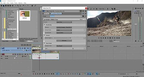 Vegas Pro 14: Stabilisierungshilfe  „proDAD Mercalli 4“