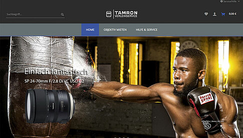 Tamron Verleichservice: ab sofort online