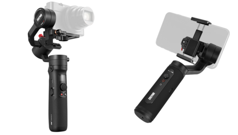 Die Zhiyun-Gimbals Crane M2 (links) aund Smooth Q2 (rechts)