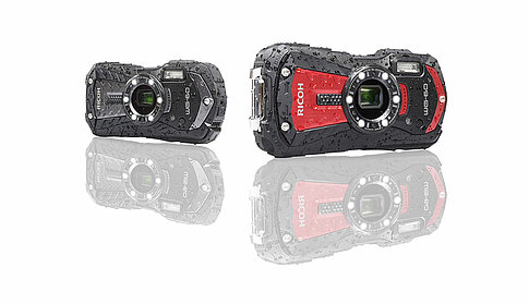 Die neue Ricoh WG-60 ist in Schwarz und in Rot erhältlich.