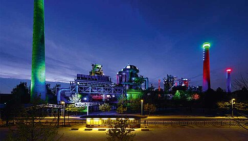 Der Landschaftspark Duisburg wird am 2. Juni-Wochenende wieder zum Mekka für Fotografen. Insbesondere bei Dunkelheit bietet er eine faszinierende Kulisse für Foto-Shootings der besonderen Art. Foto: Photo+Adventure Foto: Photo+Adventure