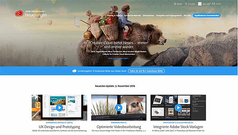 Die Updates zu Adobe CC 2017 sind ab sofort per Download erhältlich