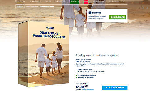 Zur Zeit nur 39 Euro: Das große "Grafikpaket Familienfotografie" von Franzis