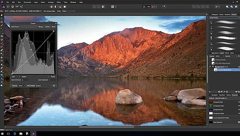 Affinity Photo (Beta) für Windows: Tonwertbearbeitung über Gradationskurven