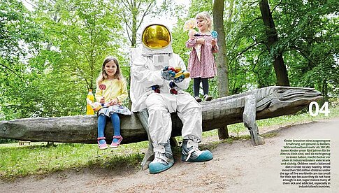 Der Kalender möchte auf Themen wie etwa gesunde Ernährung der Kinder aufmerksam machen. Foto: Sophia Lukasch Photography