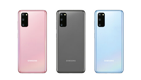 Samsung Galaxy S20: Cloud Pink, Cosmic Gray, Cloud Blue