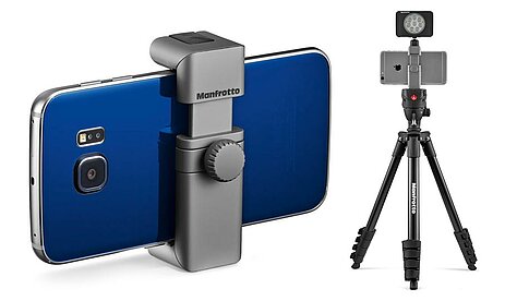 Manfrotto „TwistGrip“: Universell einsetzbare Klemmhalterung für Smartphones