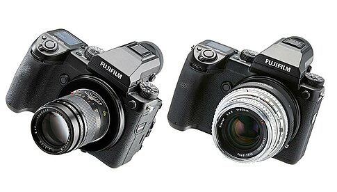 Für die Fujifilm GFX 50S entwickelt Novoflex Adapter, um Fremdobjektive anschließen zu können.