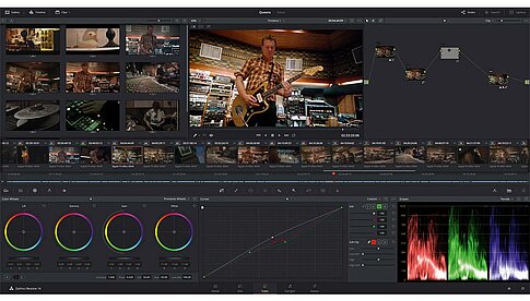 Auch in der kostenlosen Version von DaVinci Resolve 14 sind umfangreiche Farbkorrekturen in den Videos möglich.