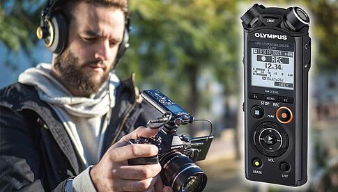 Neuer Audiorecorder für Filmer und Hobbymusiker: Olympus LS-P4