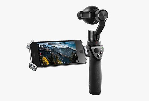 DJI Osmo+: Steuerung der Kamera-App über drahtlos verbundenes Smartphone