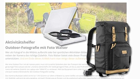 Informieren und gewinnen: Outdoor-Produkte von Foto Walser