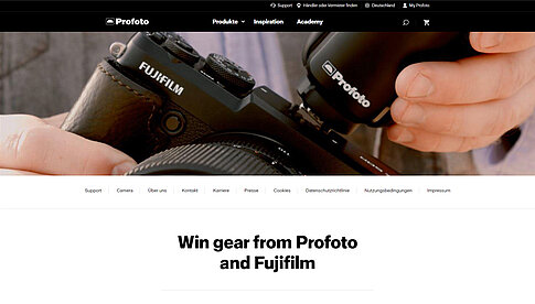 Gewinnspiel von Profoto und Fujifilm