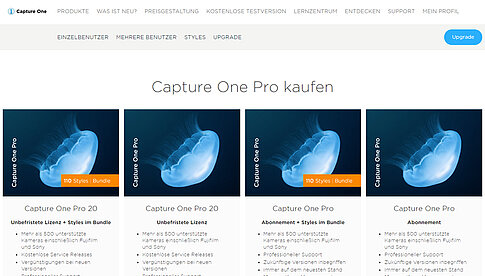 Zur Zeit 50 Prozent günstiger: Capture One Pro mit der „2020 Ultimate Styles Collection“