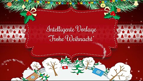 Bis 21. Dezember 2016 kostenlos bei „DiaShow 10“ dabei: Intelligente Vorlage „Frohe Weihnacht“