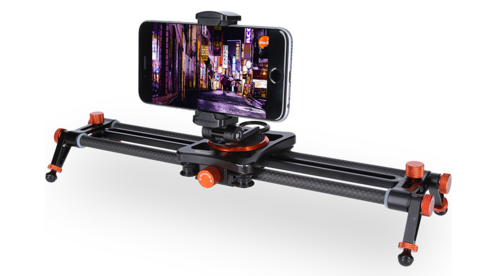 Rollei Smartphone Slider mit Smartphone