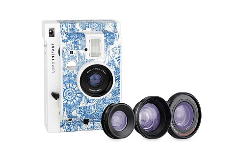 Die Lomo’Instant Explorer ist für 119 Euro im Kit mit drei Zusatzobjektiven erhältlich